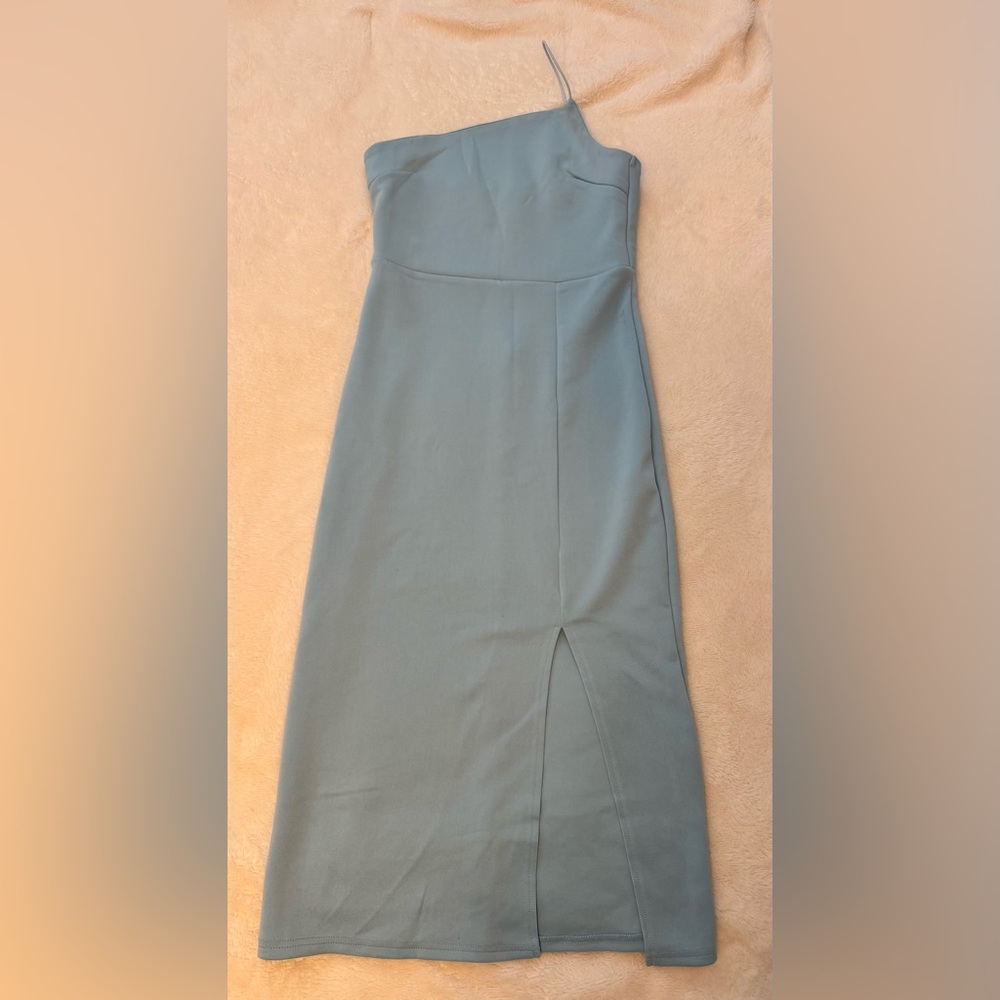 Elegant Blue Midi Dress